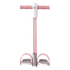 電子計數腳踏拉力器, 26.5 x 50cm, 粉色, 1個