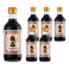 丸莊醬油 極品黑豆蔭油清, 台灣契作黑豆, 天然釀造, 無添加防腐劑, 300ml, 6瓶