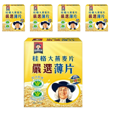 QUAKER 桂格 即沖即食大燕麥片嚴選薄片, 1.2kg, 5盒