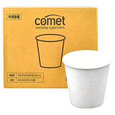 comet 紙杯 180ml, 500個, 1盒