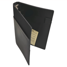 Raymay 藤井 Davinci 聖書6孔內頁多用收納夾 型號DR4452 尺寸17x9.5x0.2cm, 黑色, 1本