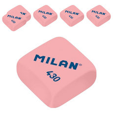 MILAN 經典橡皮擦, 顏色隨機, 6個, 17g