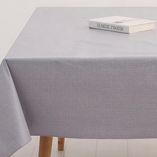 米禾日式蕾絲防水桌巾 防水防油易清潔 餐廳居家皆適用, 260 x 140cm, 1個, 頁岩灰