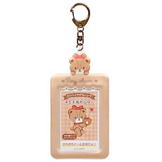 Sanrio 三麗鷗 拍立得小卡/相框鎖圈, 淺咖色 插入式 凱蒂貓泰迪熊, 1張