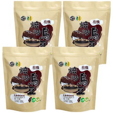 口福不淺 有機焙炒烏豆 可沖泡、煮食、拌飯 風味香醇濃郁, 180g, 4包