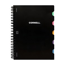 PINKFOOT 8000 校園康奈爾 PP 索引筆記本, 黑色, 1本