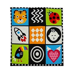 【ohbabylaugh】嬰兒報紙 老虎/房子款 寶寶視覺啟發 柔軟布料, 不適用, 老虎/房子, 1個