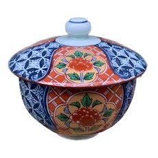 古伊萬里 蓋付湯吞杯-日本製 寬7.4x9cm 含蓋高11cm 容量240ml, 1個