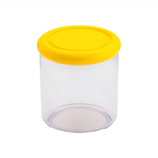 omADA 簡約設計密封抗菌儲存罐 S2031 尺寸:11*9CM, 500ml, 黃色, 1個