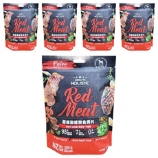 ABSOLUTE HOLISTIC 全齡犬 鮮食肉片, 放牧牛 + 放牧鹿 + 綠貽貝 + 牛磺酸, 100g, 5包