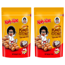 Koh-Kae 大哥 椰漿味花生豆, 外層酥脆, 每顆花生都飽滿香脆, 170g, 2包