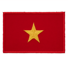 A-ONE 匯旺 越南國旗刺繡布貼 8x5cm 背膠 台灣製, 彩色, 1個