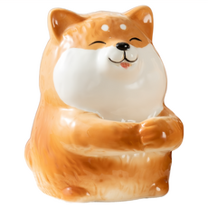 Royal Duke 可愛柴犬紙巾收納盒 居家收納 送禮 萌 多功能 療癒, 柴犬棕色, 1個