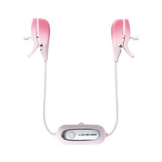 Lovense Gemini 智能乳夾震動按摩器, 粉紅色, 1個