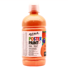 Mont Marte 蒙瑪特 海報廣告顏料 - 螢光橙色, 500ml, 快乾易混合, 1色