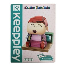 Qman 啟蒙積木 蠟筆小新公仔 妮妮 多色, 1個