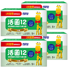 RISAL 小兒利撒爾 活菌12 無糖版, 以益生元為基底, 高纖配方, 12株專利益生菌, 2g, 5個, 4盒