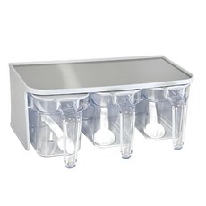 Polywise 翰庭 無痕掛式三格調味盒 BI-6124 410ml, 1個, 單件