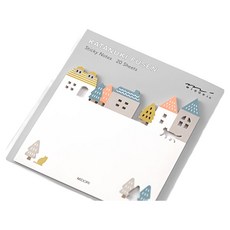 日本 MIDORI 造型便條貼-城鎮 辦公室記事留言必備, 20張, 1本