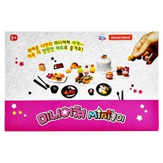 Donerland 迷你黏土模型, 奈米科技輕盈柔軟DIY創意黏土遊戲, 甜點款, 1組