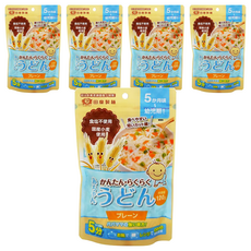 TanabikiSeimen 寶寶烏龍麵, 日本國產食材, 不含食品添加物或色素, 適合5個月以上嬰兒食用, 120g, 5包