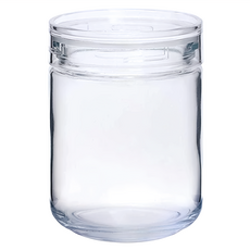 Cellarmate Charmy Clear系列 玻璃儲存罐 日本星硝 日本製透明長型玻璃儲存罐, 420ml, 1個