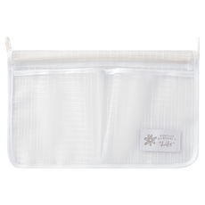 E.dot 萬用懸掛雙格網狀收納袋 白色, 1個