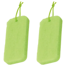 LEC 激落君 含研磨粒子浴室清潔海綿刷 S-726 輕鬆去除浴室頑固污垢, 7 x 15 x 2cm, 2個