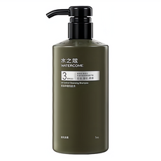 WATERCOME 水之蔻 控油淨澈洗髮水 清風茶霧 平衡油脂 蓬鬆 450ml, 1瓶