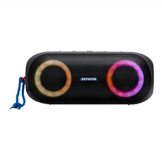 aiwa 愛華 藍牙音箱, 20W輸出, IPX6防水, 9種RGB燈光, Micro SD卡, BST-650, 黑色