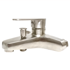 304不鏽鋼沐浴龍頭組，台灣製造，精緻質感外型，日本製造陶瓷閥芯，無鉛, 1組