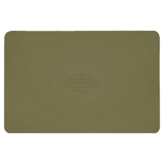 KZM OUTDOOR 仿皮革餐墊 附收納袋 橄欖綠, M(展開82 x 54cm 收納直徑6 x 54cm), 1個