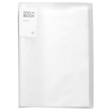 A4 多頁文件夾 20頁, 尺寸23.3cm x 31cm, 透明白, 1組