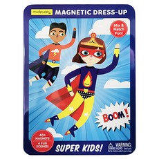 Mudpuppy 磁性角色組 40+ 磁鐵 4款有趣場景 超級兒童, 小小英雄