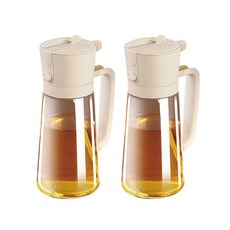 小麥購物 倒噴兩用玻璃油壺 G864 245g, 470ml, 2個