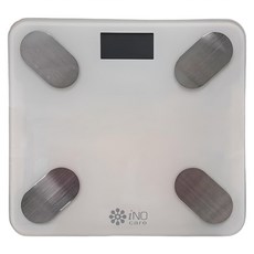iNO care 藍芽智慧體重計 CD-850 白色, 智能APP健康管理, 高精度測量, 1台