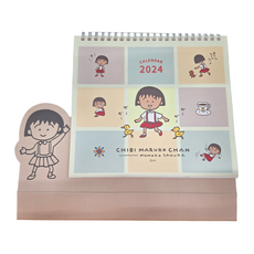 norns 2024 櫻桃小丸子桌曆 日常 20x18cm, 1個
