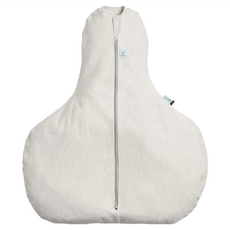 ergoPouch ergoCocoon 二合一舒眠包巾, 髖關節適用, 0.2TOG, 3-6M, 有機棉, 麻花灰