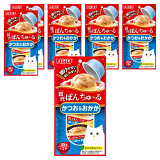 INABA CIAO 啾嚕 豪華果凍杯 2個, 鰹魚 + 柴魚片, 70g, 6袋