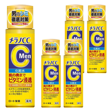 Melano CC 男士維他命C化妝水 清爽保濕 提亮膚色 男士護膚首選, 170ml, 5瓶