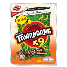 TAWANDANG 正宗泰國烤海苔 烤魷魚 零脂肪低熱量不添加味精 厚實酥脆, 45g, 1包