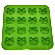 SUNCRAFT 川嶋 巧克力模型 日本Silicone mold 16入 SIG-61 耐高溫, 青蛙, 1個