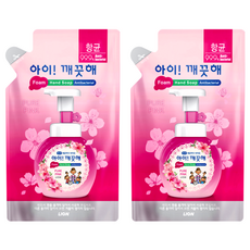 LION 獅王 趣淨 洗手慕斯補充包 櫻花香, 200ml, 2包