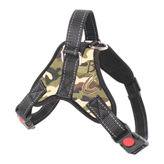 ROYALLIN 蘿林嚴選 馬鞍式胸背帶附牽引繩 全犬型適用, 迷彩, 1個
