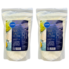 自然思維 法國人工收集海鹽 天然無添加, 1kg, 2包