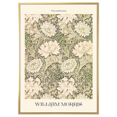 BOLUO GALLERY 菠蘿選畫所 William Morris 菊花 掛畫 BFSP3408G, 金色