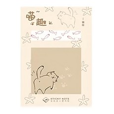 德德小品集 喵趣便利貼 29944, 貓咪, 3個, 1組