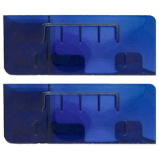 無痕免釘壁掛吹風機置物架, 藍色, 21.8cmx11cmx8.6cm, 2個