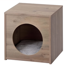 IRIS OHYAMA 愛麗思歐雅瑪 木製狗屋 WPH-460, 灰褐色, 1個