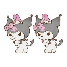 三麗鷗防水貼 酷洛米與美樂蒂, 2片, 1組